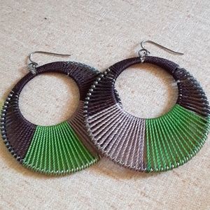 Round Thread Earrings